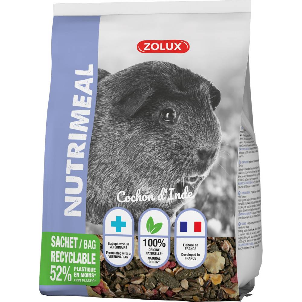Zolux - zolux - Alimentation Granulés pour cochon d'inde nutrimeal  800g - Image 2