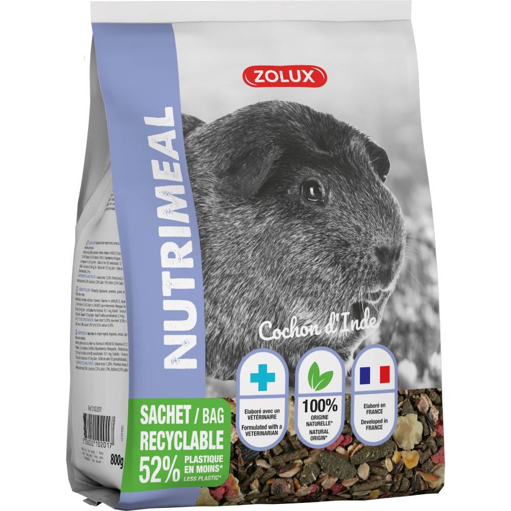 Zolux - zolux - Alimentation Granulés pour cochon d'inde nutrimeal  800g - Image 3