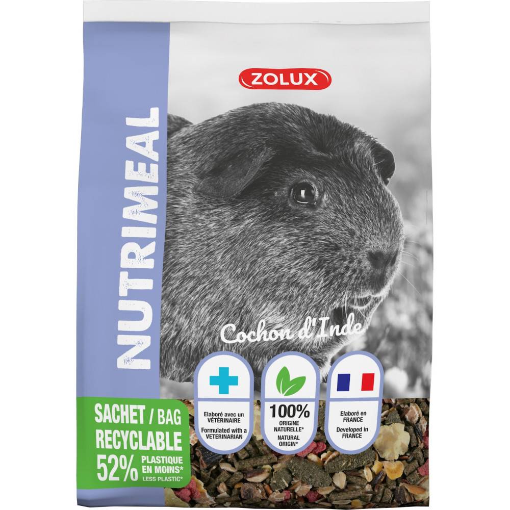 Zolux - zolux - Alimentation Granulés pour cochon d'inde nutrimeal  800g - Image 1