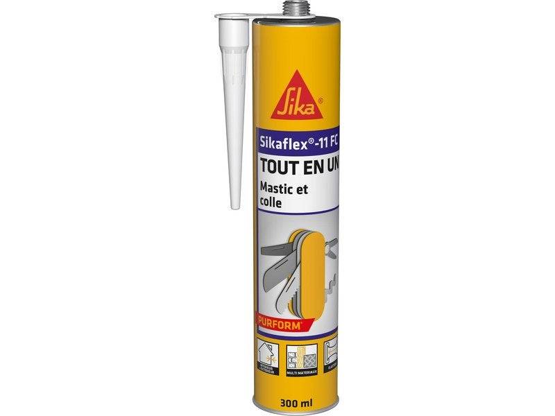 Mastic colle SIKA 11fc blanc - 300ml - Image 1