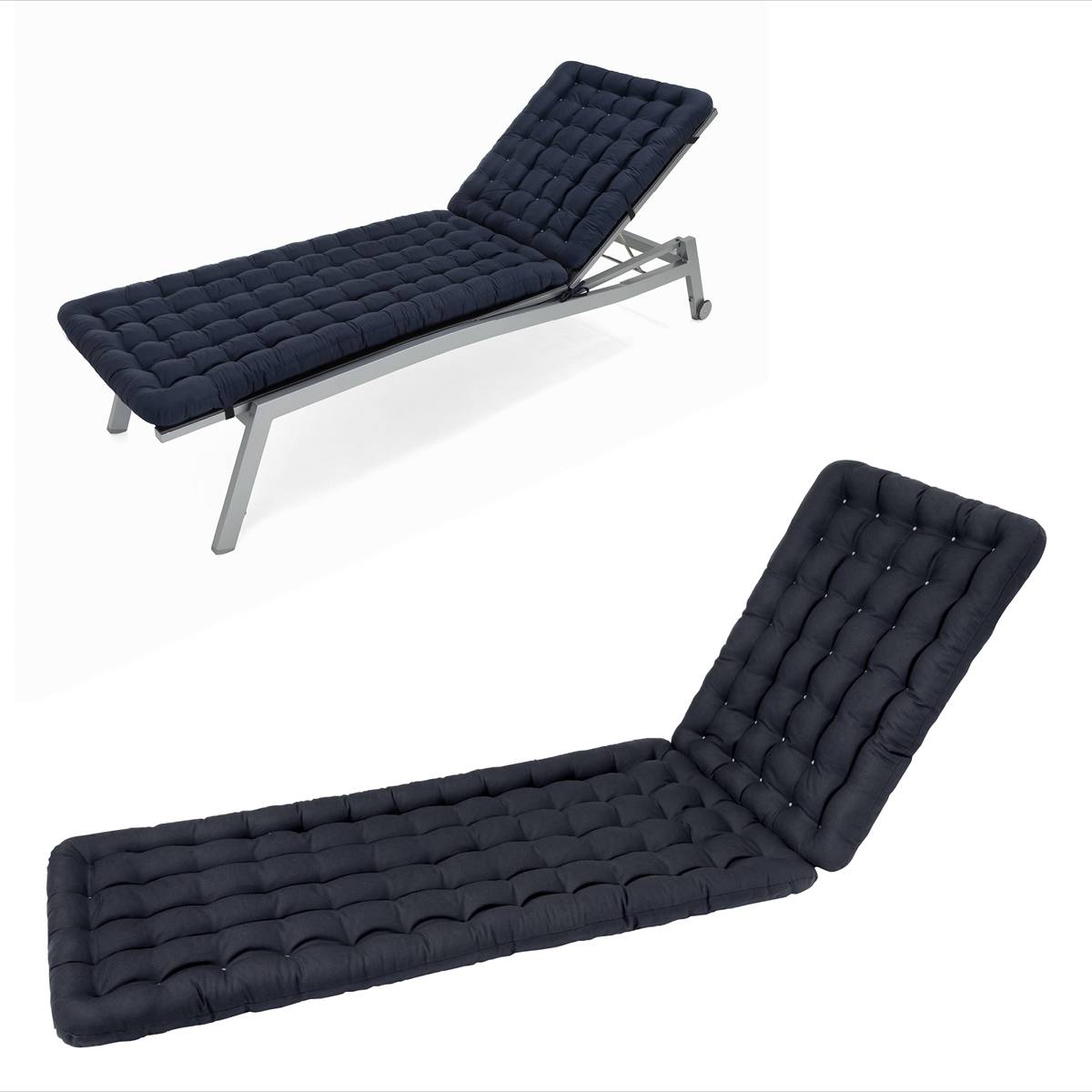 Coussin de Transat | 200x60 cm | Bleu marine - HAVE A SEAT Living - Image 1