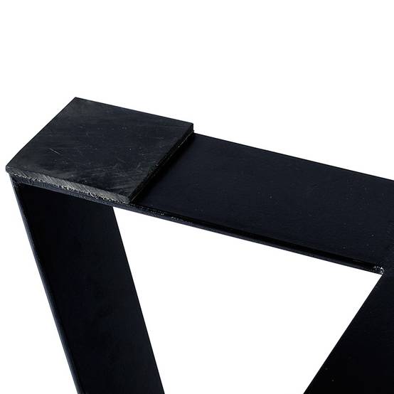 Table métal anthracite et teck recyclé D 130 cm Orsay - Gecko Jardin - Image 6