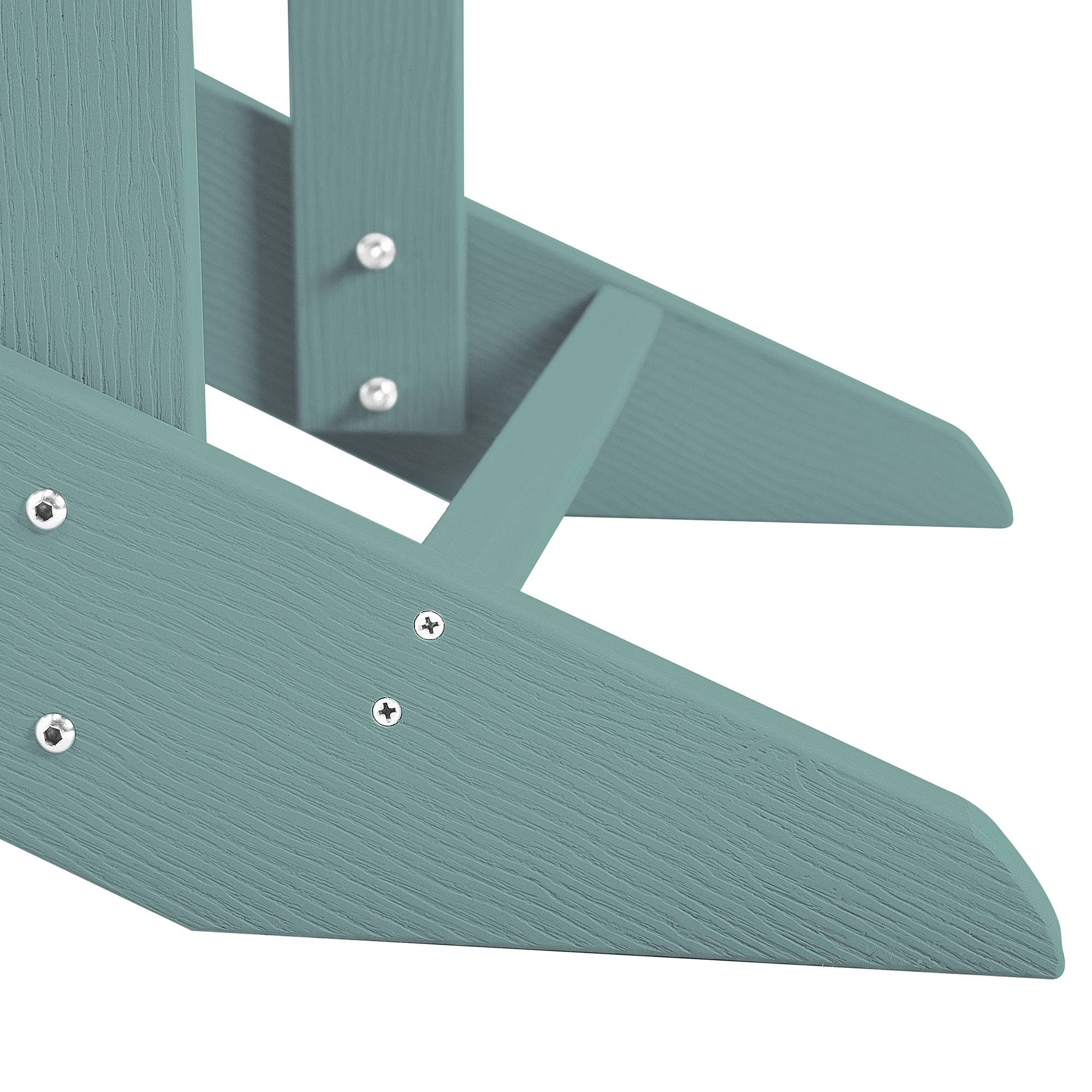 Beliani - Chaise de jardin Bois synthétique Turquoise ADIRONDACK - Beliani - Image 9