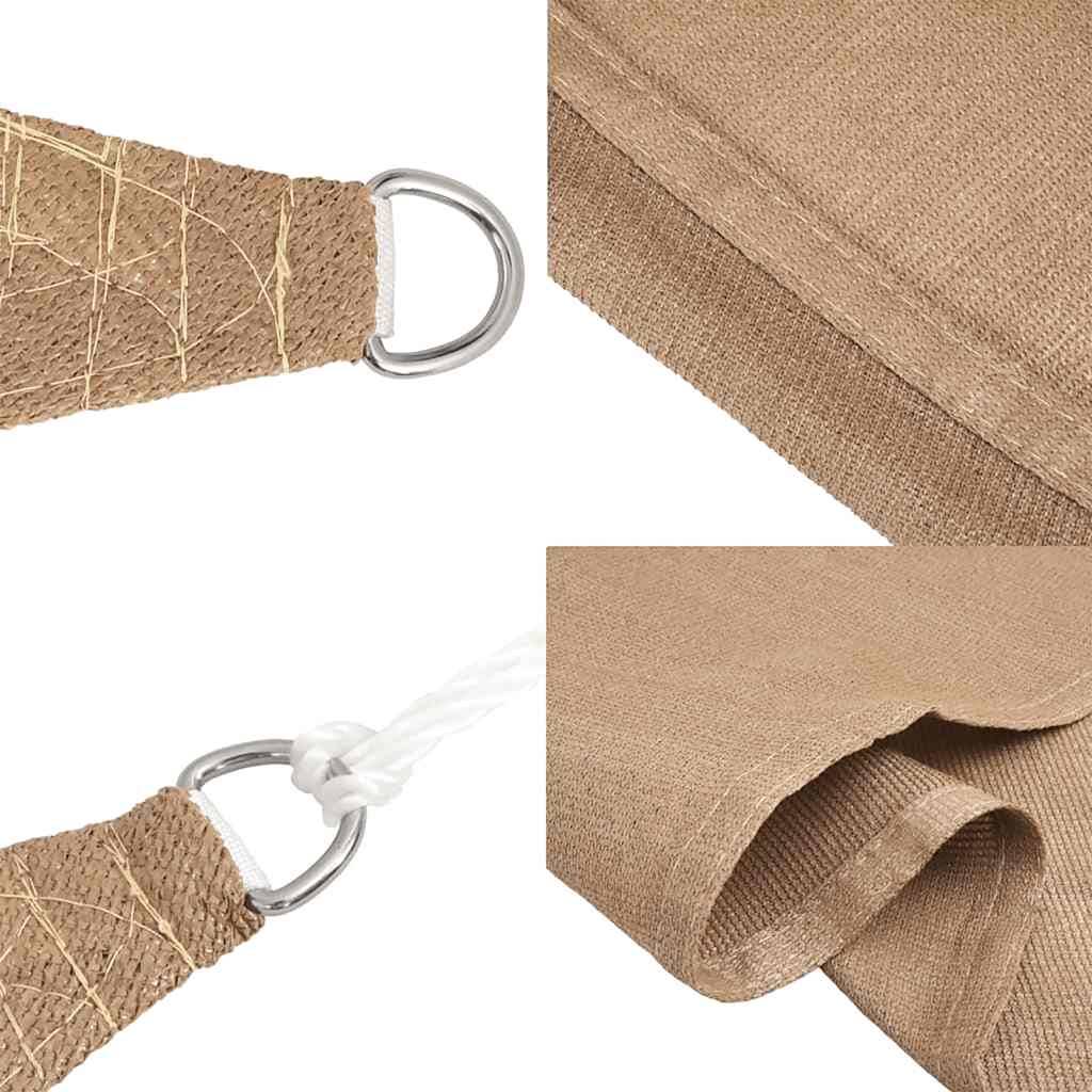 PANGIVO - Voile d'ombrage PEHD taupe 300 x 300 x 420 cm - PANGIVO - Image 5