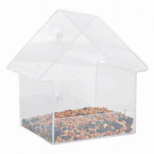Esschert Design - Mangeoire à oiseaux transparente pour fenêtre - Image 3