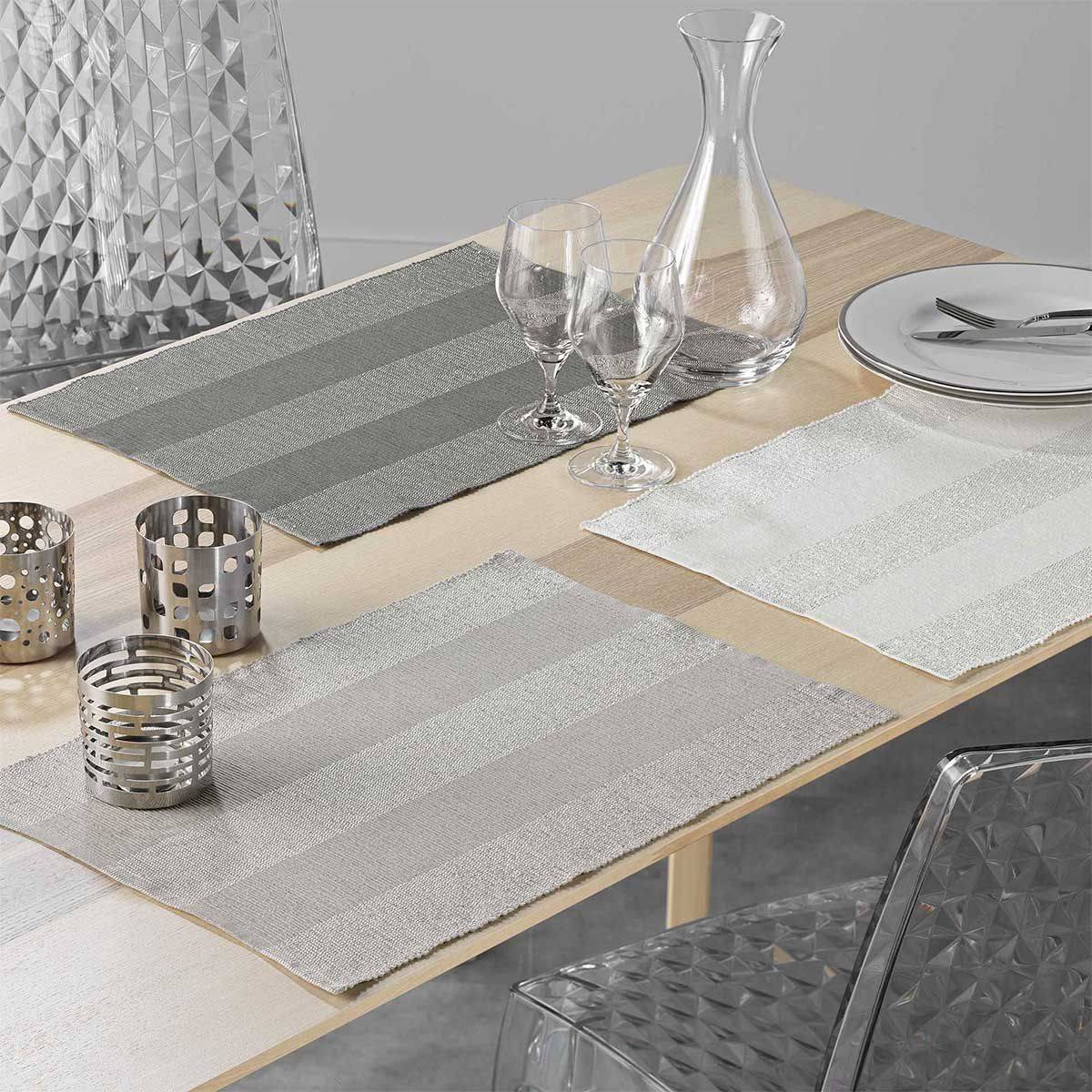 Lot de 2 Sets de Table "Eldora" 33x48cm Taupe - Image 3