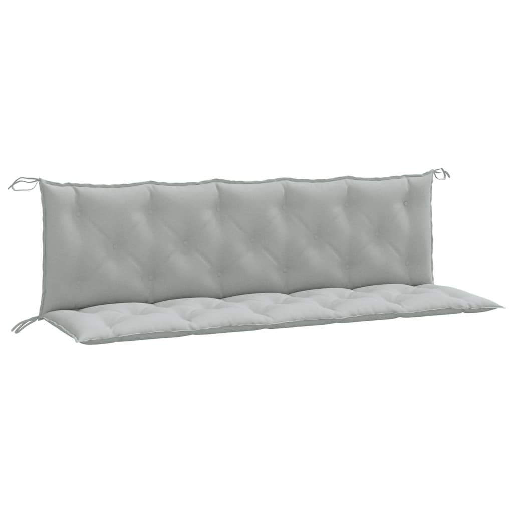 ComfortXL - Set 2 Coussins pour banc XXL Polyester Confort Moelleux pour Salon de Jardin Gris Clair 180x50 cm – ComfortXL Outdoor Living - Image 2