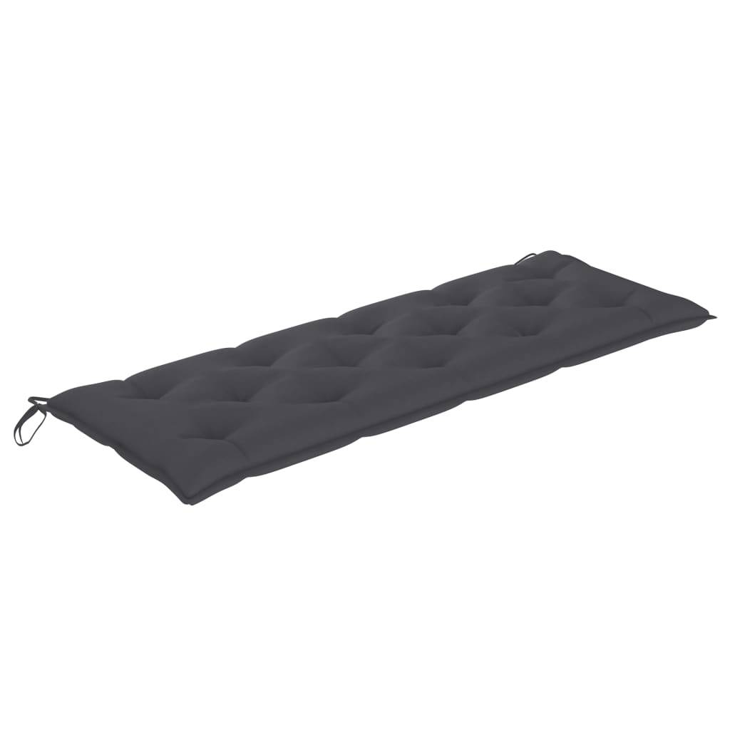 Helloshop26 - Banc de jardin meuble de patio d'extérieur terrasse avec coussin 157 cm bois d'acacia massif - Image 6