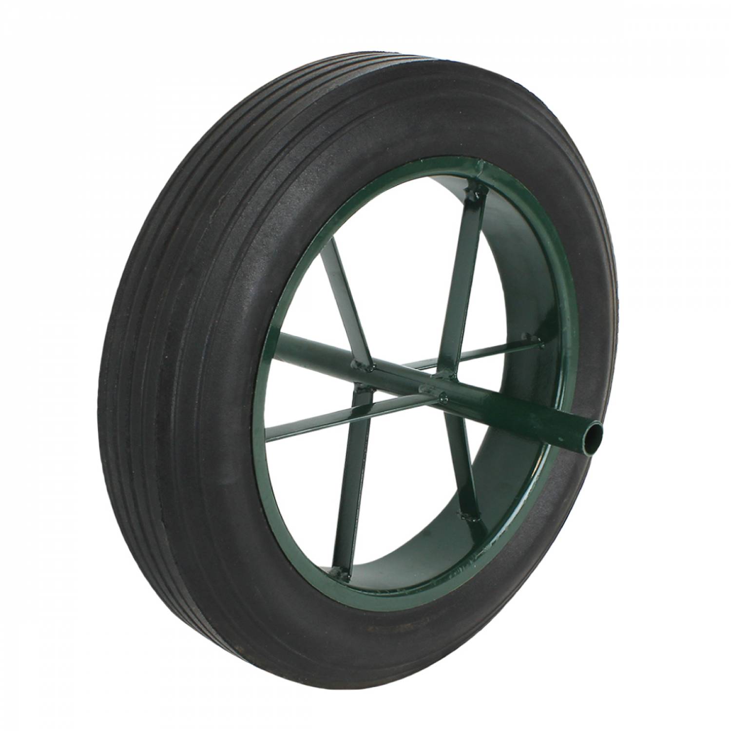 Roue pleine pour brouette - Ø 38.5 x 6.5 cm - Axe 20 mm - Linxor - Image 1