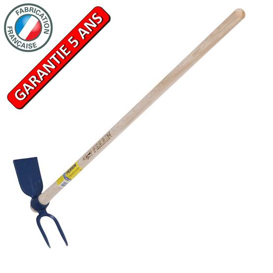 Outils Perrin - Serfouette forgée panne et fourche de 26 cm manche 1,30 m, pour le jardin et le potager Outils Perrin