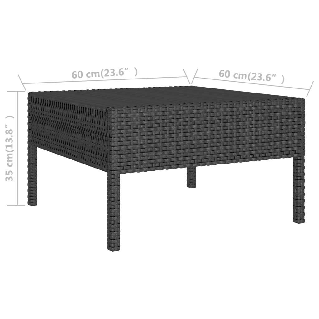 Vidaxl - Salon de jardin 2 pcs avec coussins Résine tressée Noir vidaXL 310199 - Image 6