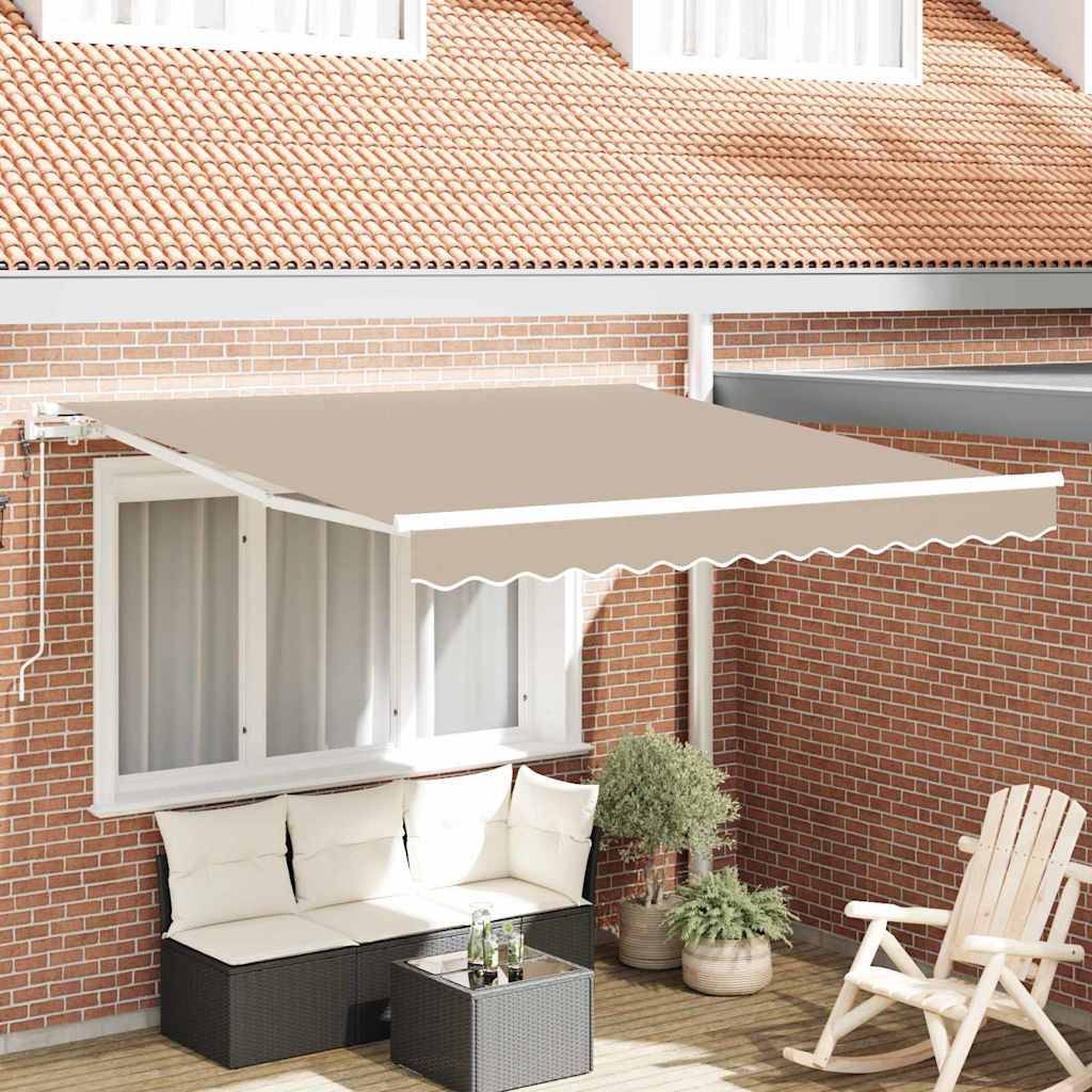 Prolenta Premium - Store banne aluminium thermolaqué beige  280 x 20 cm  - Prolenta premium p3256.2 - Image 1