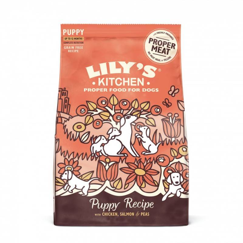 CROQUETTES CHIEN CHIOT SANS CEREALES POULET SAUMON - LILY'S KITCHEN 7 kg