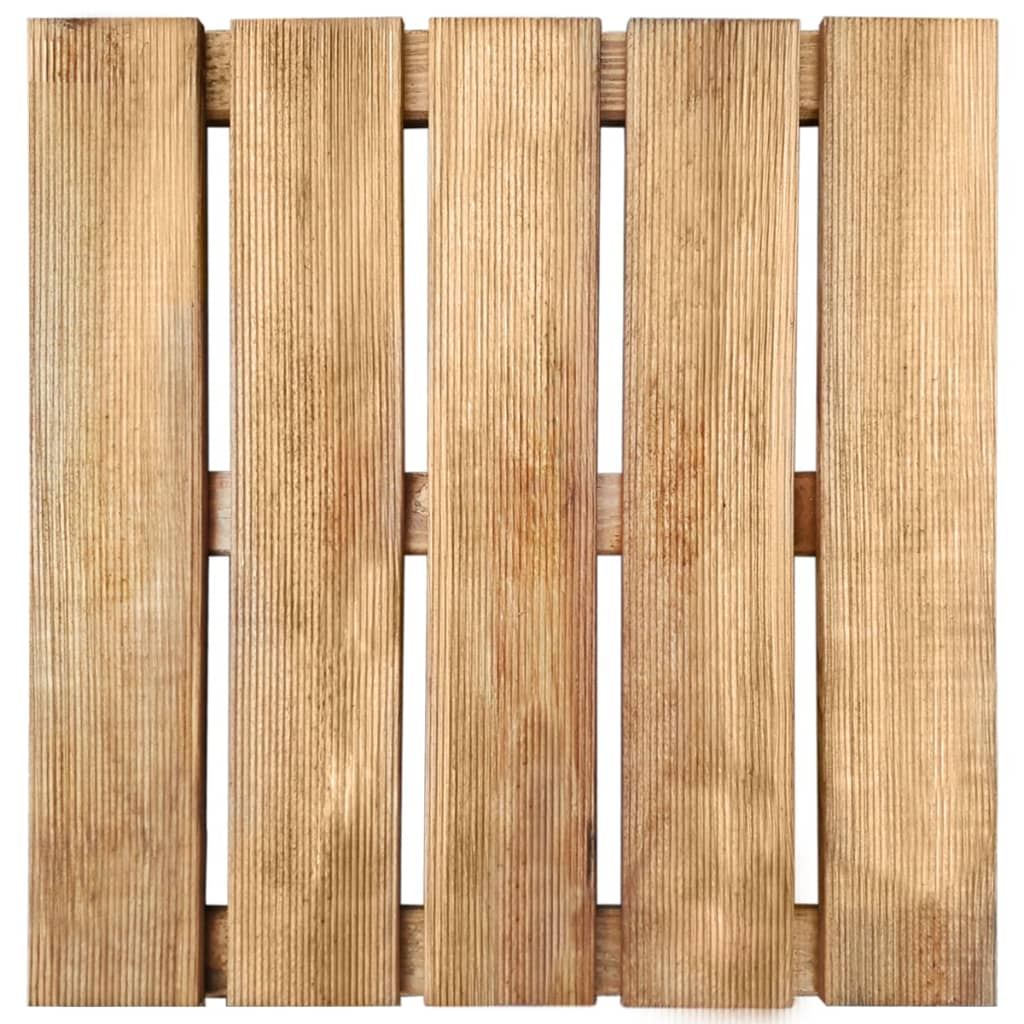 Vidaxl - Dalles de terrasse 6 pcs 50x50 cm Bois Marron - vidaXL - Image 1