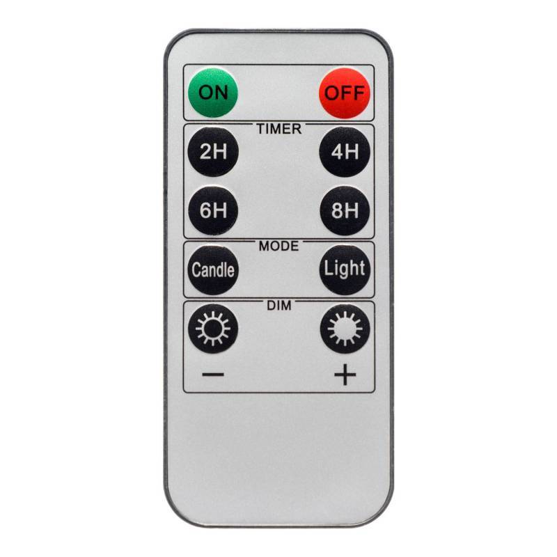 Lotti - Lot de 2 Bougies LED chandelles Striées en Cire Verte JADE Flamme 3D avec Télécommande Lotti - Image 6