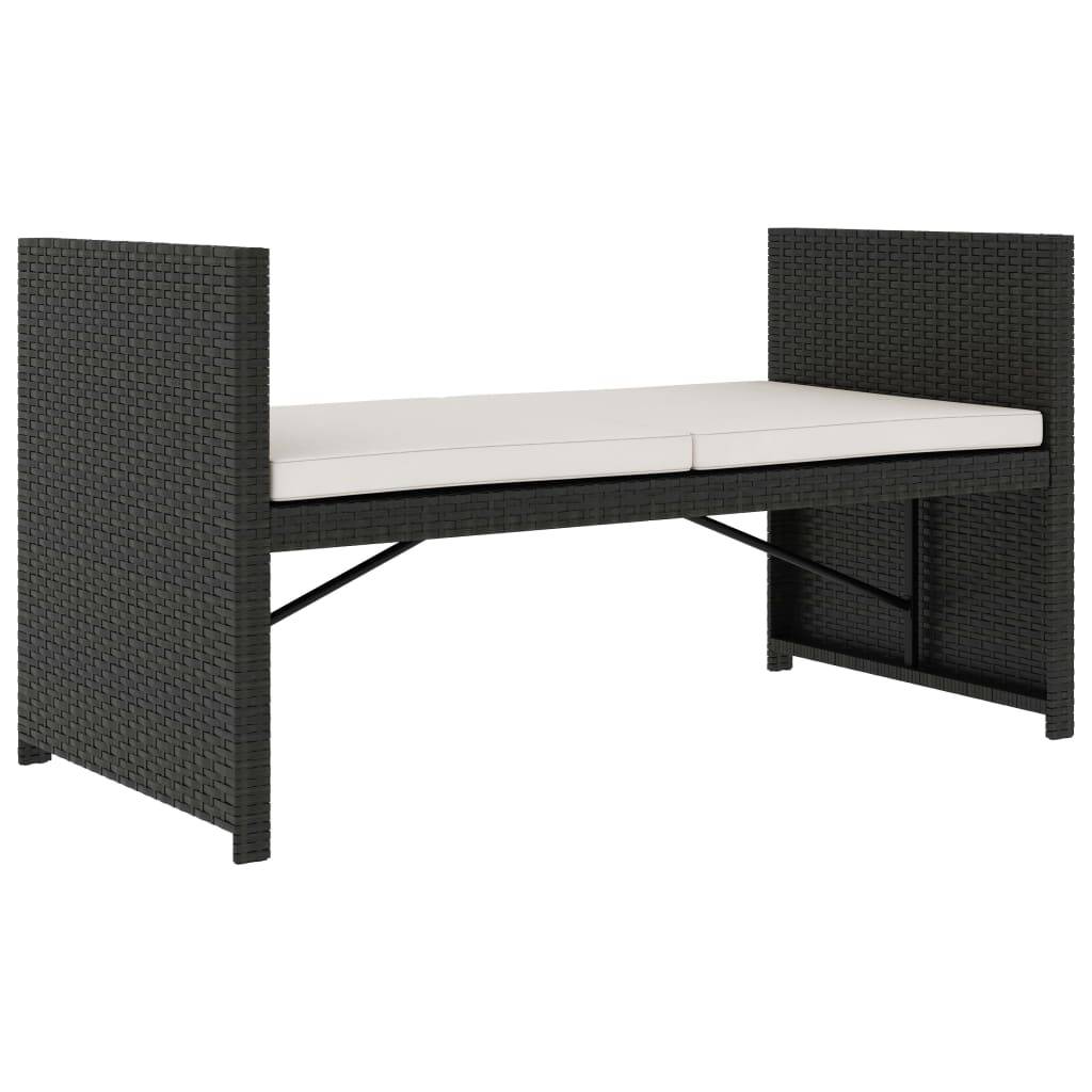 Vidaxl - Salon de jardin 5 pcs avec coussins Résine tressée Noir vidaXL 48132 - Image 6