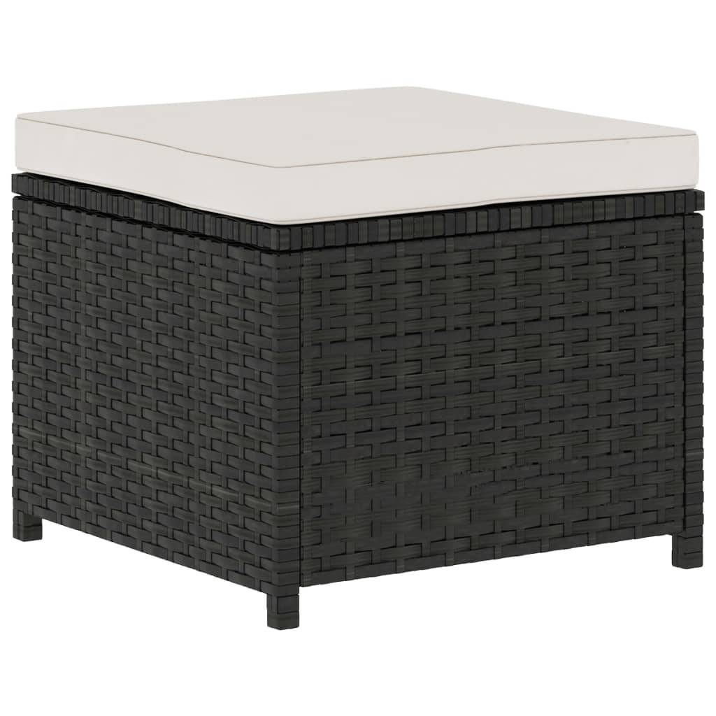 Vidaxl - Salon de jardin 5 pcs avec coussins Résine tressée Noir vidaXL 48132 - Image 8