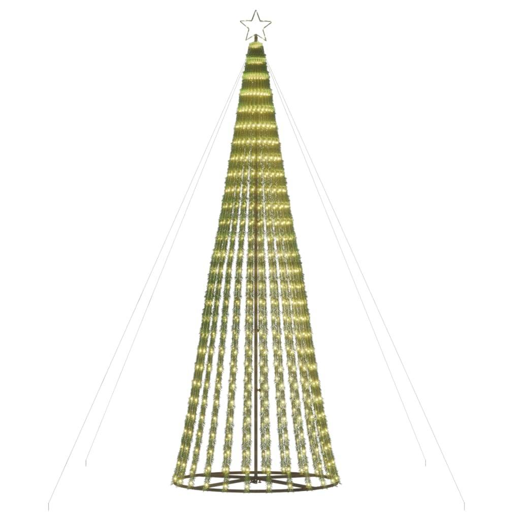 Sapin De Noël - Arbre de Noël lumineux conique 688 LED blanc chaud 300 cm - Image 4