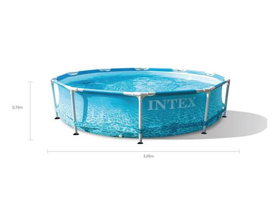 Piscine tubulaire Metal Frame Ocean ronde 3,05 x 0,76 m - Intex - Image 6