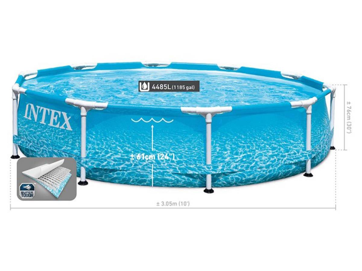 Piscine tubulaire Metal Frame Ocean ronde 3,05 x 0,76 m - Intex - Image 10