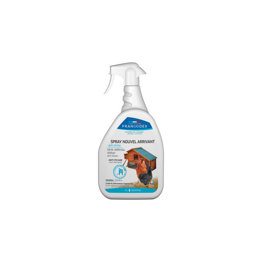 Francodex - Spray nouvel arrivant Volailles anti stress 1L - Image 2