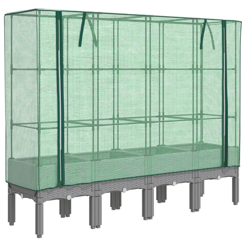 Vidaxl - Jardinière surélevée avec housse aspect rotin 160x40x140 cm vidaXL 4015863 - Image 2