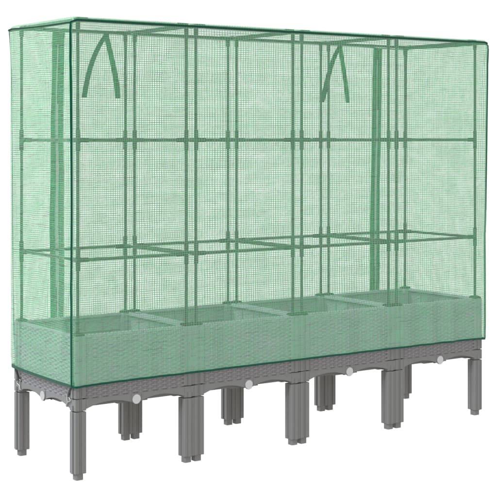 Vidaxl - Jardinière surélevée avec housse aspect rotin 160x40x140 cm vidaXL 4015863 - Image 7