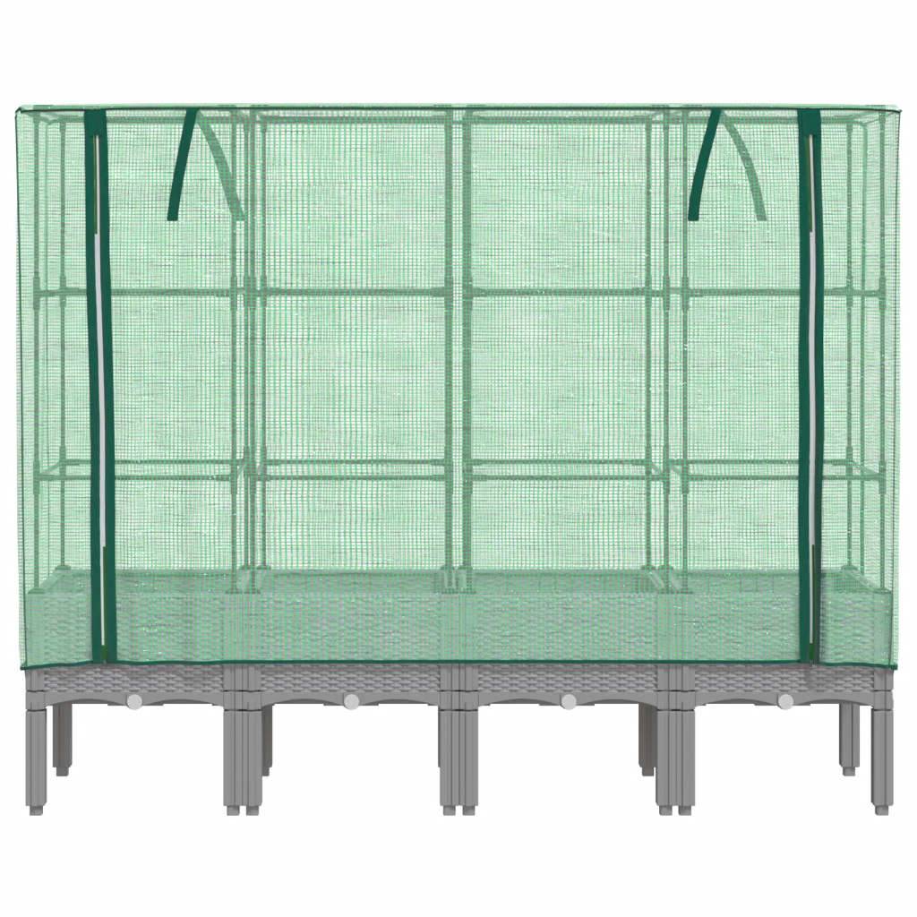 Vidaxl - Jardinière surélevée avec housse aspect rotin 160x40x140 cm vidaXL 4015863 - Image 9