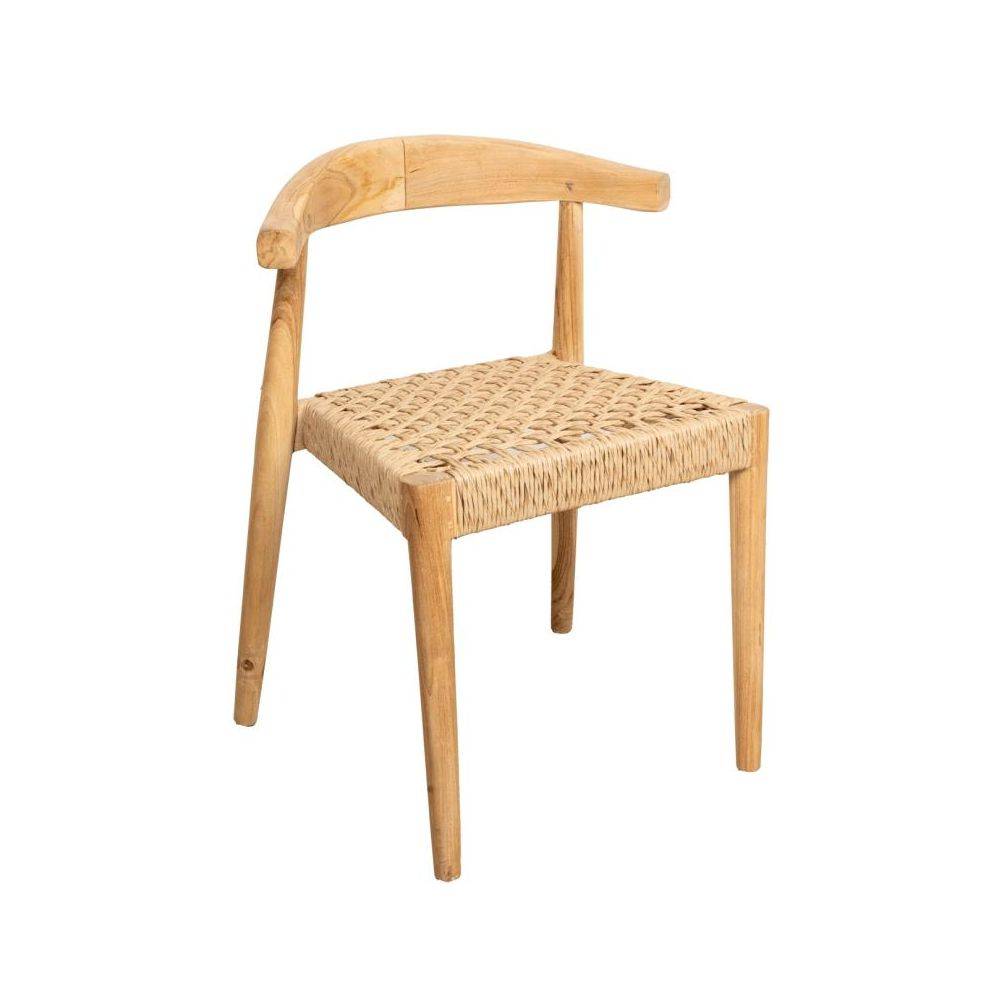 Aubry Gaspard - Chaise en teck BAIA - Outdoor Lot de 2 - Image 3