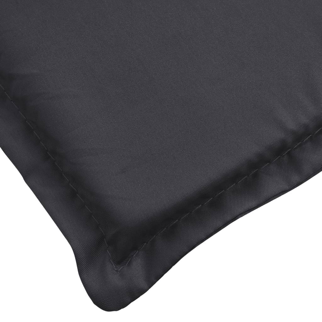 Coussin Bain de soleil | Coussin de chaise longue noir 200x70x3 cm tissu oxford Maison Chic - Image 6