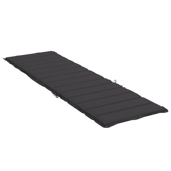 Coussin Bain de soleil | Coussin de chaise longue noir 200x70x3 cm tissu oxford Maison Chic - Image 4