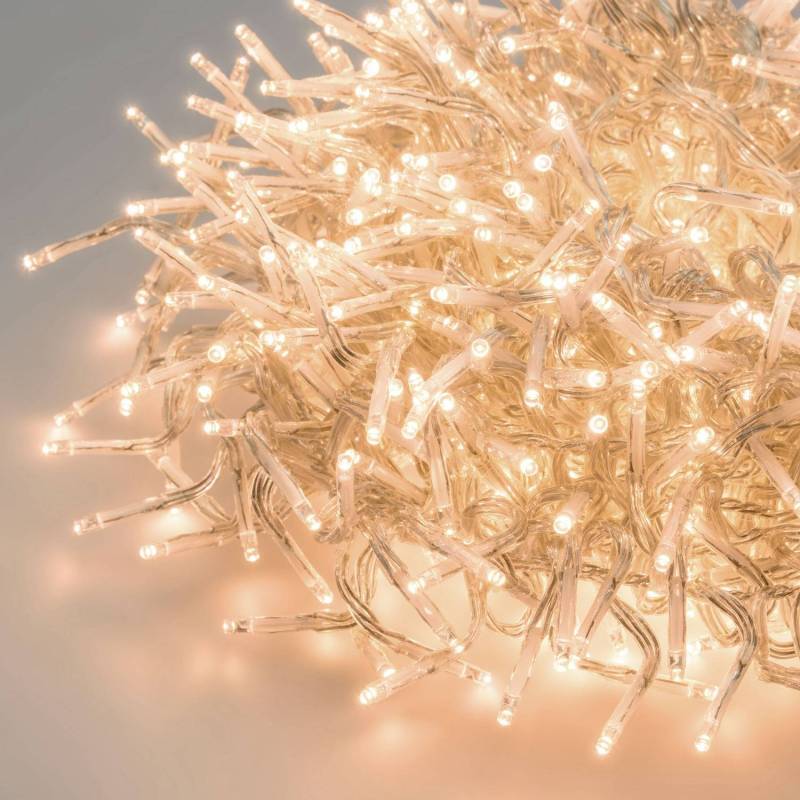 Lotti - Guirlande Boa 11,5M 1100 micro LED blanc chaud câble transparent 8 modes Lotti - Image 2