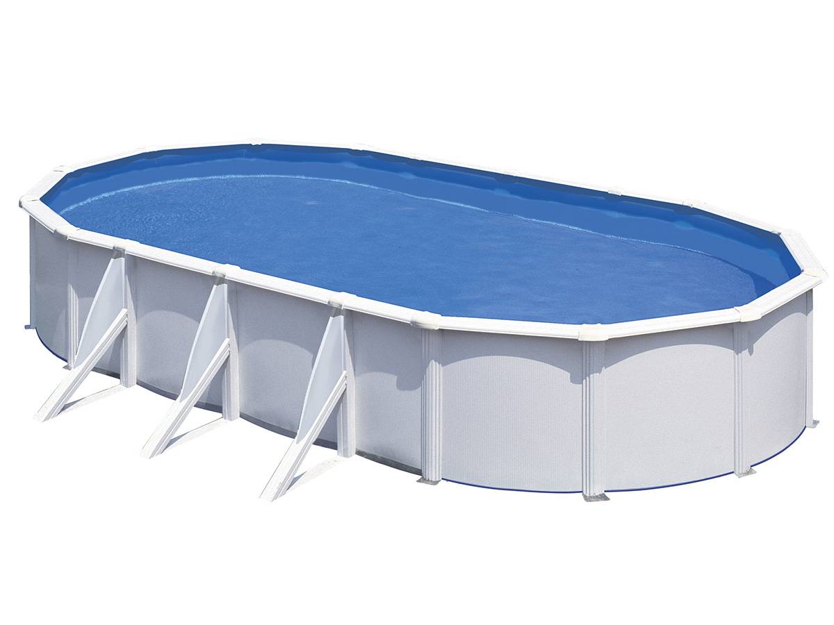 Gré - Piscine acier blanc Fidji ovale 7,44 x 3,99 x 1,22 m - Gré - Image 2