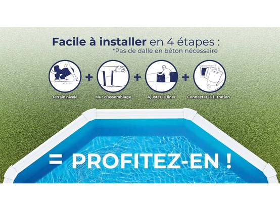 Gré - Piscine acier blanc Fidji ovale 7,44 x 3,99 x 1,22 m - Gré - Image 9
