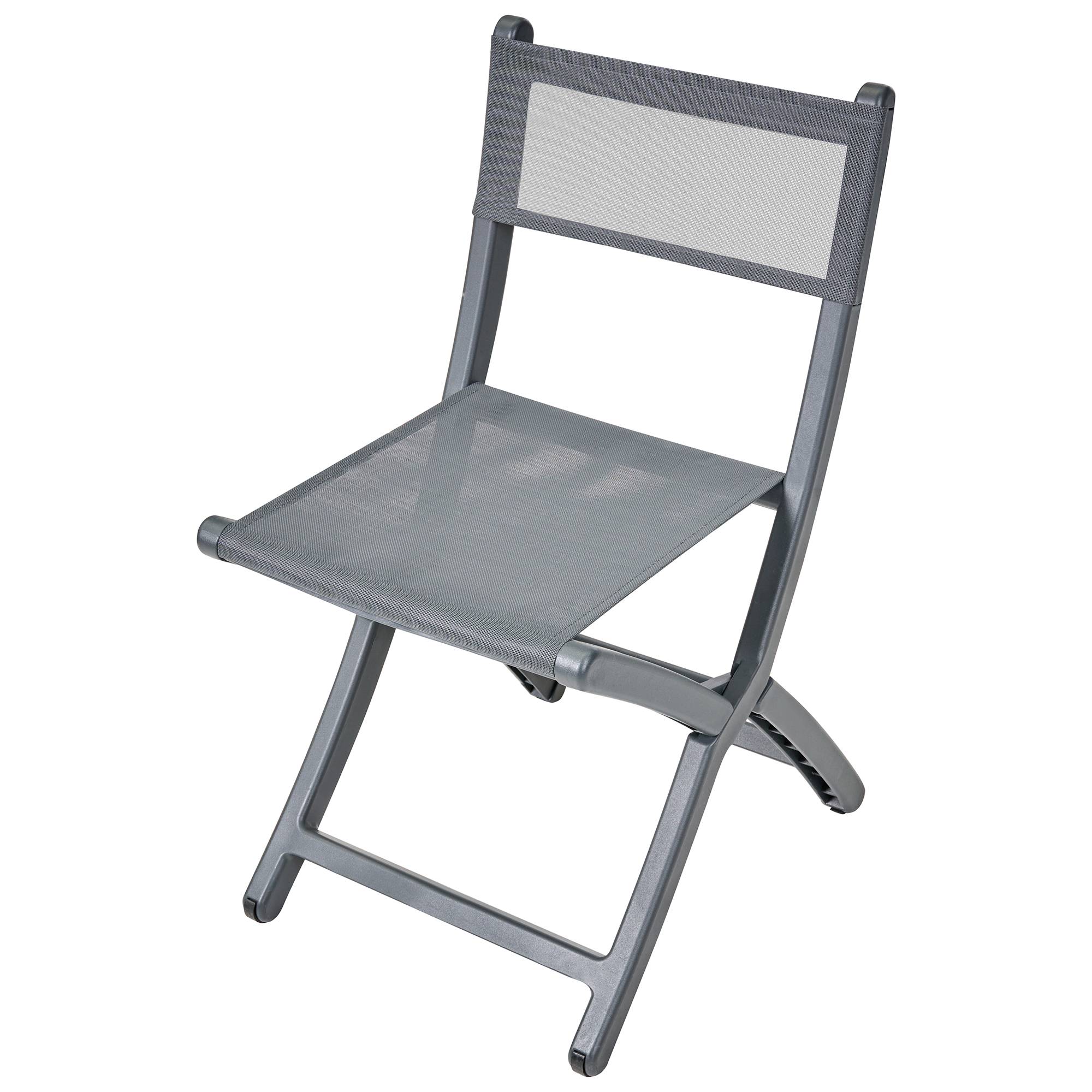 Beliani - Chaise de jardin Polypropylène Gris foncé TALCA - 45x53x83- Beliani - Image 6
