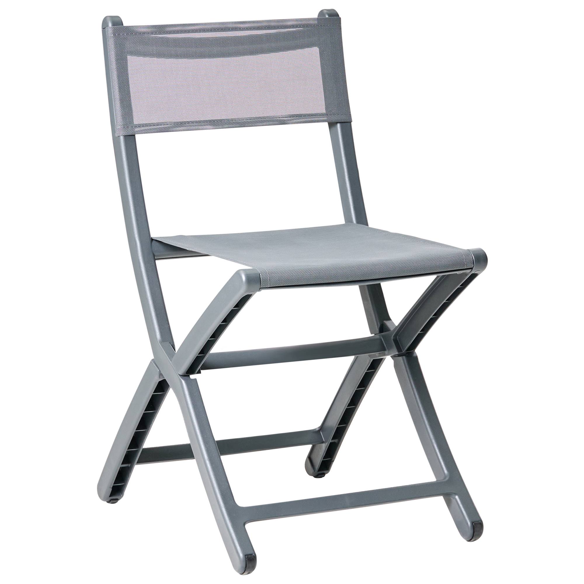 Beliani - Chaise de jardin Polypropylène Gris foncé TALCA - 45x53x83- Beliani - Image 3