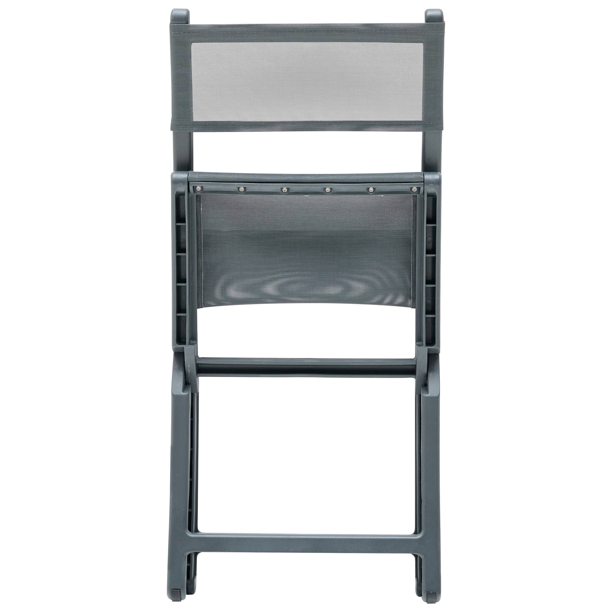Beliani - Chaise de jardin Polypropylène Gris foncé TALCA - 45x53x83- Beliani - Image 7