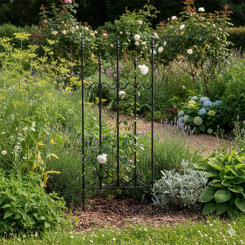 La Grande Prairie - Treillage jardin fer plantes 46x108cm - Image 1