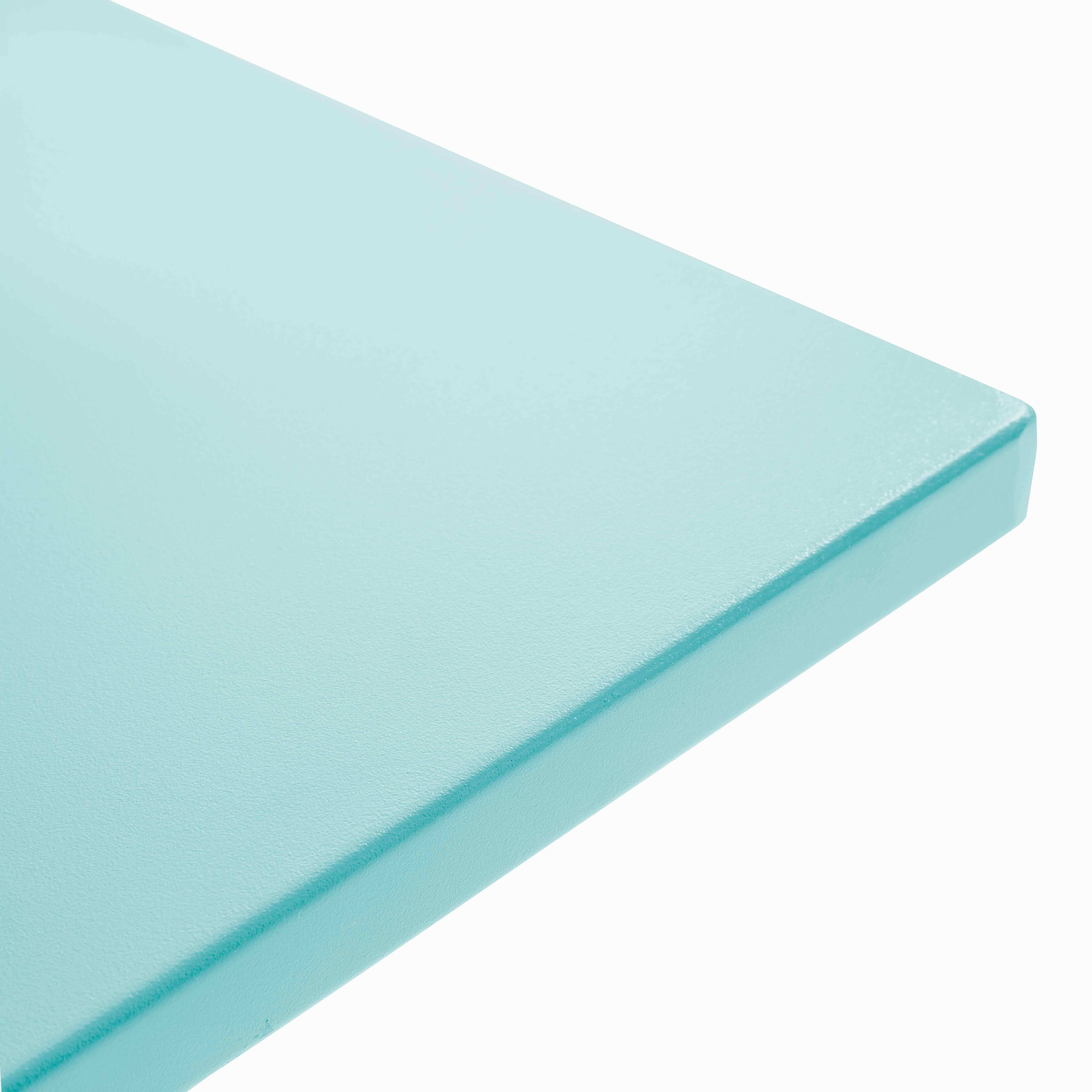 Oviala - Table de jardin carrée bistro inclinable en acier turquoise 70cm Palavas - Oviala - Image 5