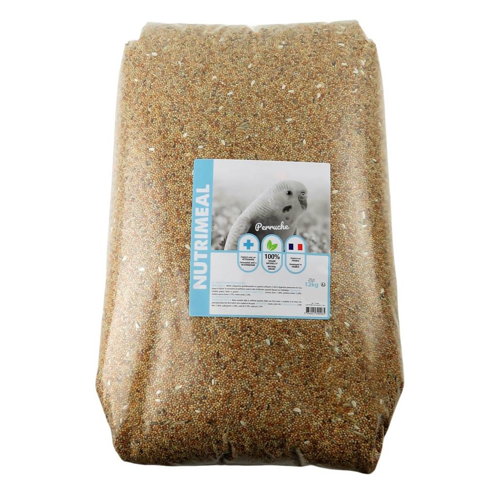 animallparadise - Graines perruches nutrimeal - 12kg pour oiseaux - Image 1