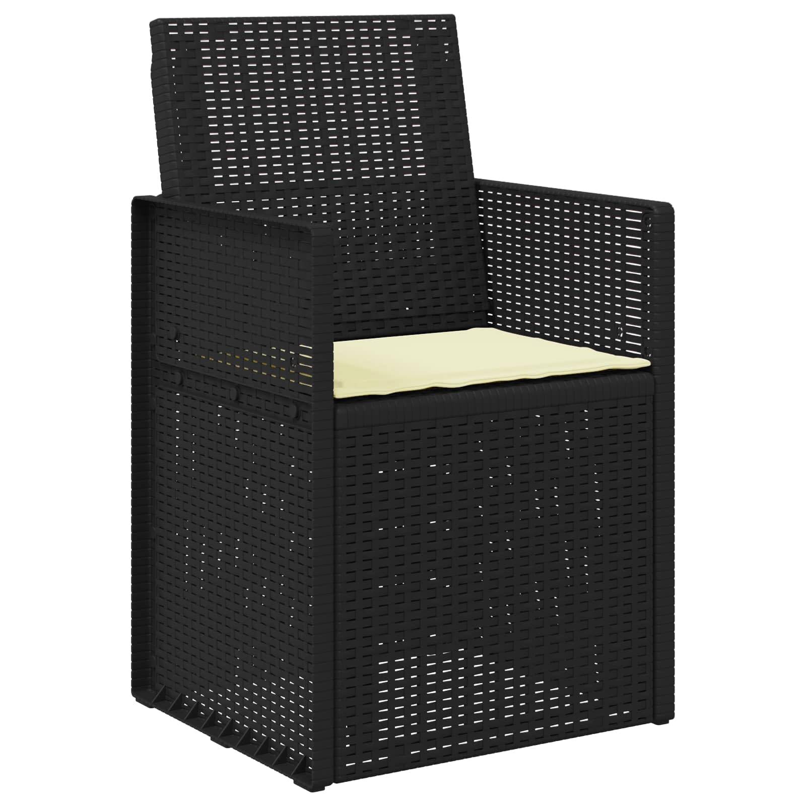 PANGIVO - Chaises de jardin polypropylène anthracite et crème 53 x 47 x 88.5 cm - PANGIVO - Image 4
