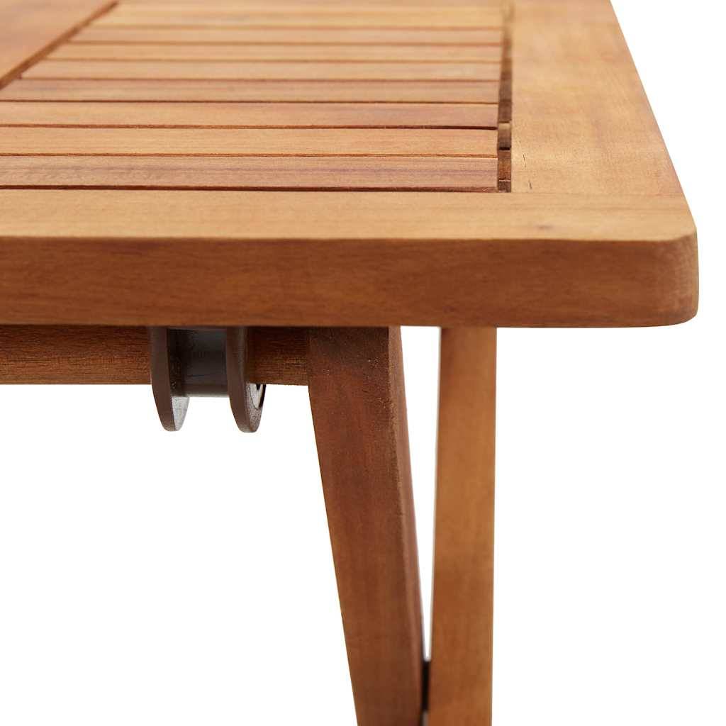Vidaxl - Table pliable de jardin 40x40x40 cm Bois d'acacia massif vidaXL 46005 - Image 4