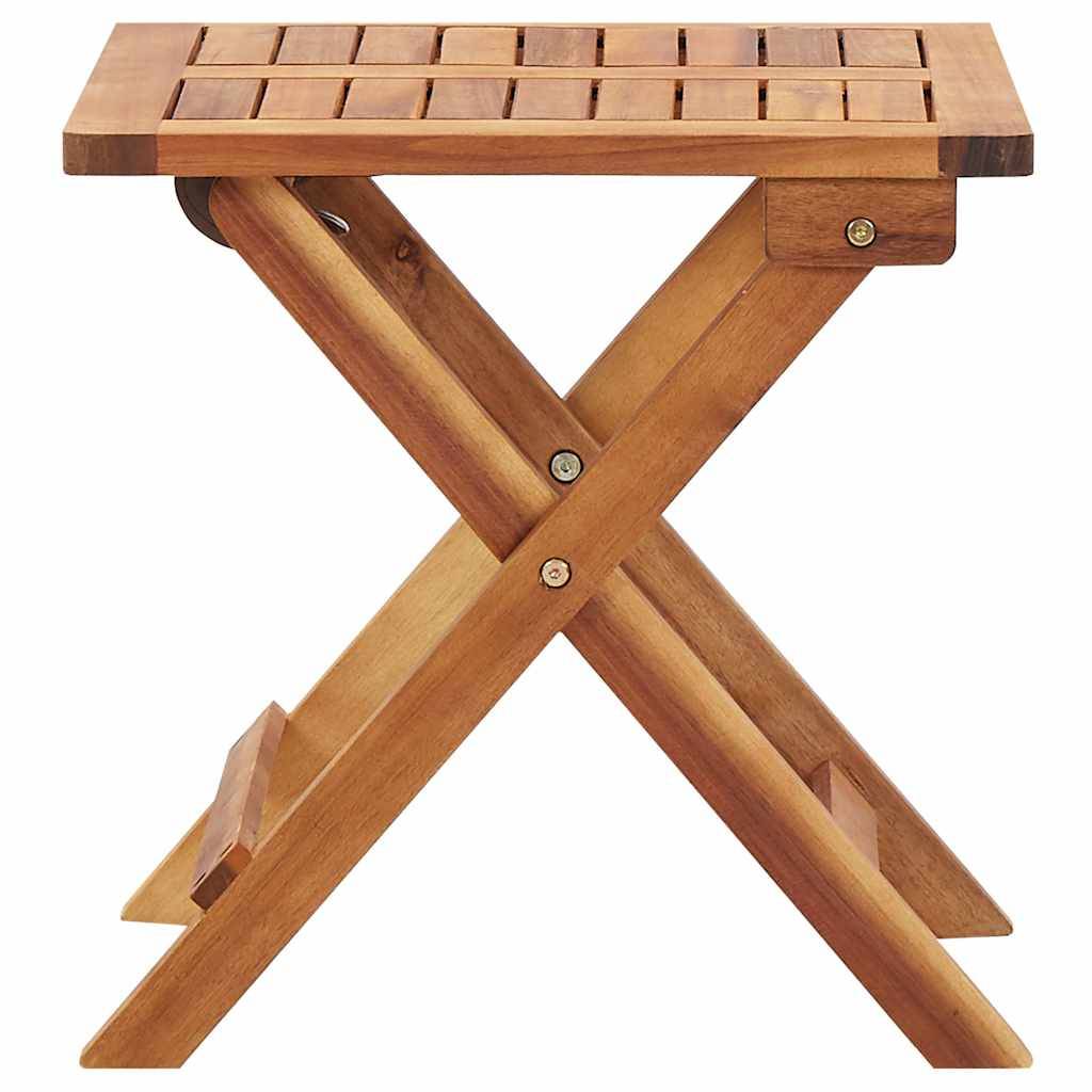 Vidaxl - Table pliable de jardin 40x40x40 cm Bois d'acacia massif vidaXL 46005 - Image 3