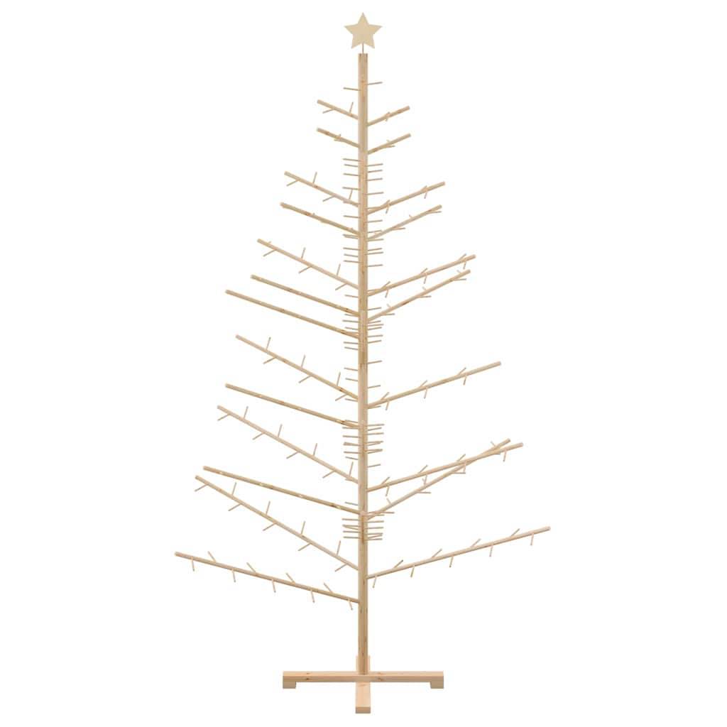 Maison Chic - Arbre de Noël, Sapin de Noël en bois Naturel 210 cm Bois massif en pin u638q - Image 5
