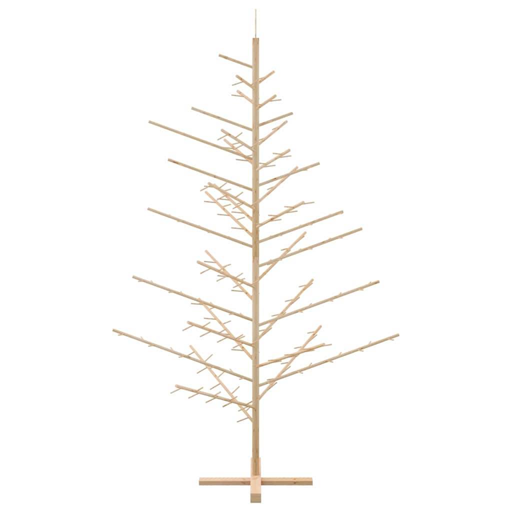 Maison Chic - Arbre de Noël, Sapin de Noël en bois Naturel 210 cm Bois massif en pin u638q - Image 6