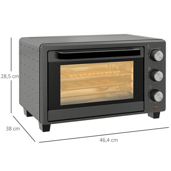 Mini-four posable 21L en acier inoxydable 1400W avec minuterie pour cuisine Gris ComfortXL Outdoor Living - Gamm vert Mini-four posable 21L en acier inoxydable 1400W avec minuterie pour cuisine Gris ComfortXL Outdoor Living - Gamm vert