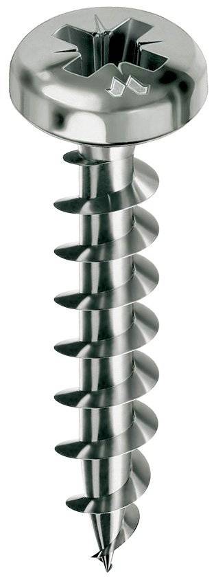 Vis MUSTAD Panelvit Chromiting - Tête cylindrique - PZ2 - Filetage total - Ø4x40mm - Boite de 500 - PVACZC400400C8C - Image 2