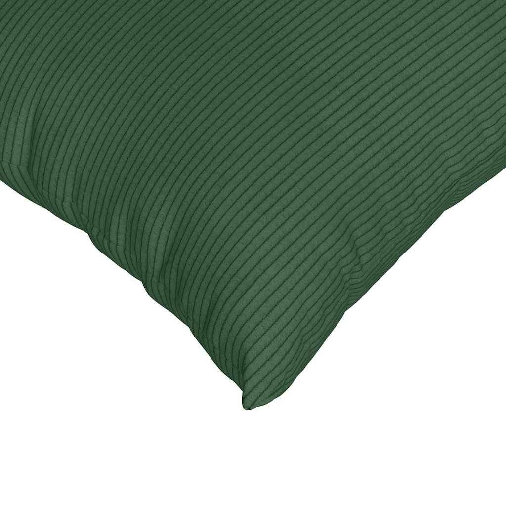 ComfortXL - Paire de Coussins en Velours Côtelé Design Moderne Housses Lavables pour Salon Vert Foncé 50x30 cm – ComfortXL Outdoor Living - Image 7
