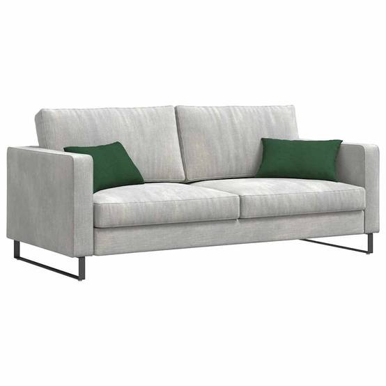 ComfortXL - Paire de Coussins en Velours Côtelé Design Moderne Housses Lavables pour Salon Vert Foncé 50x30 cm – ComfortXL Outdoor Living - Image 3