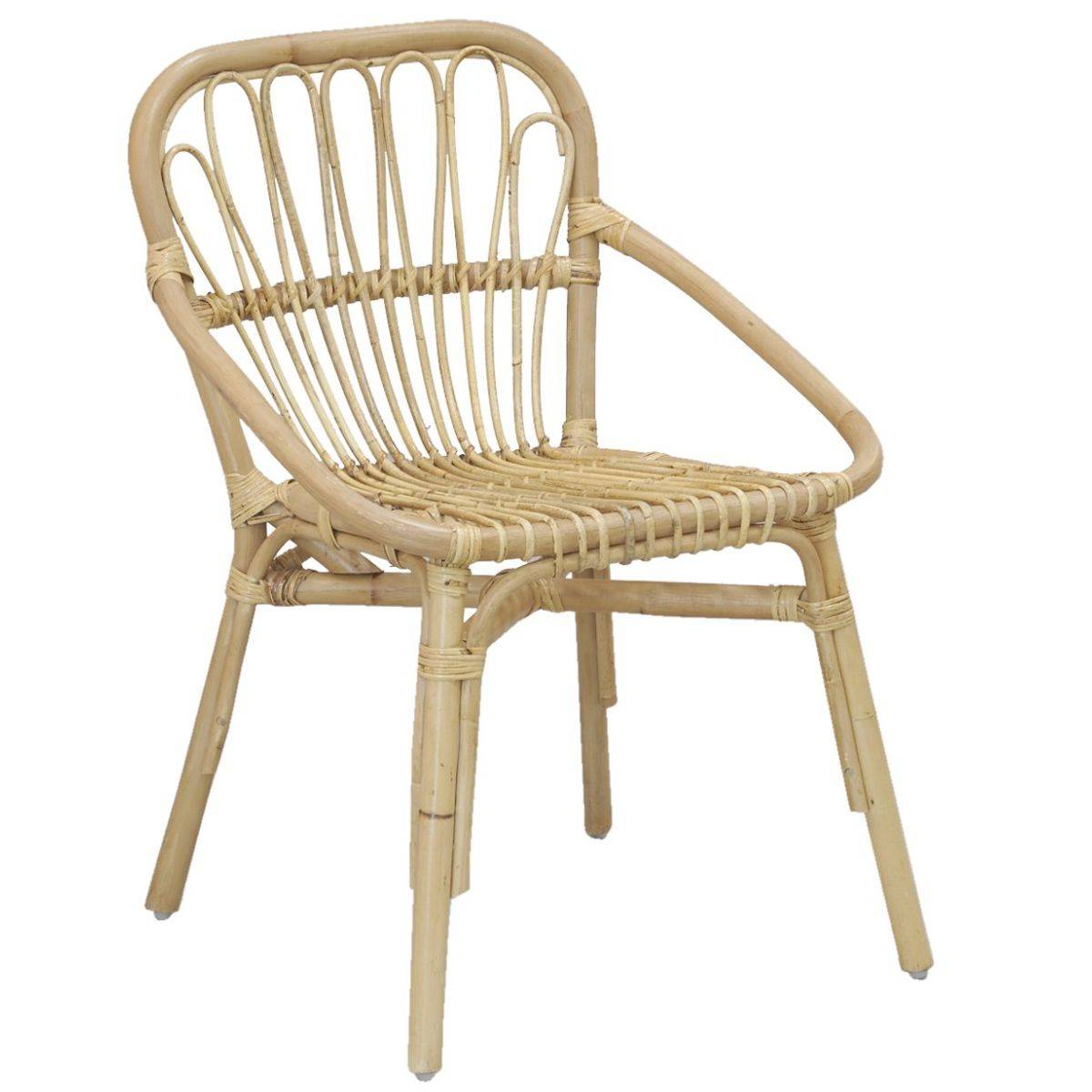 Aubry Gaspard - Chaise en rotin Backa - Image 1